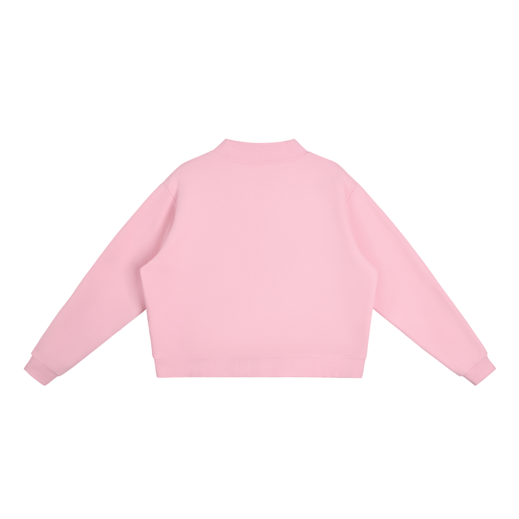 Pink sweater on a white background