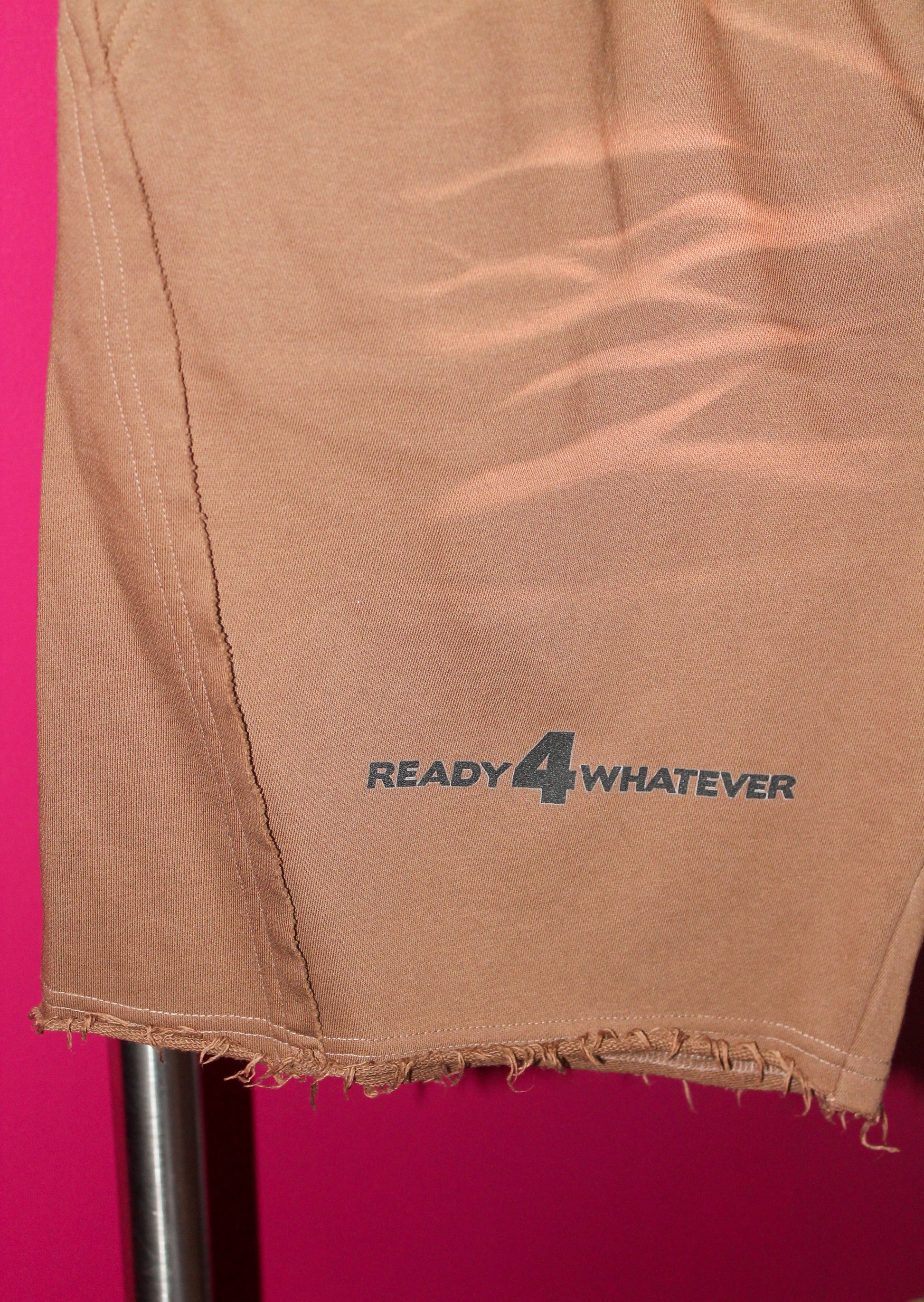 Heavyweight  Vintage Washed  Ivory Tiger Stripes Short Pants