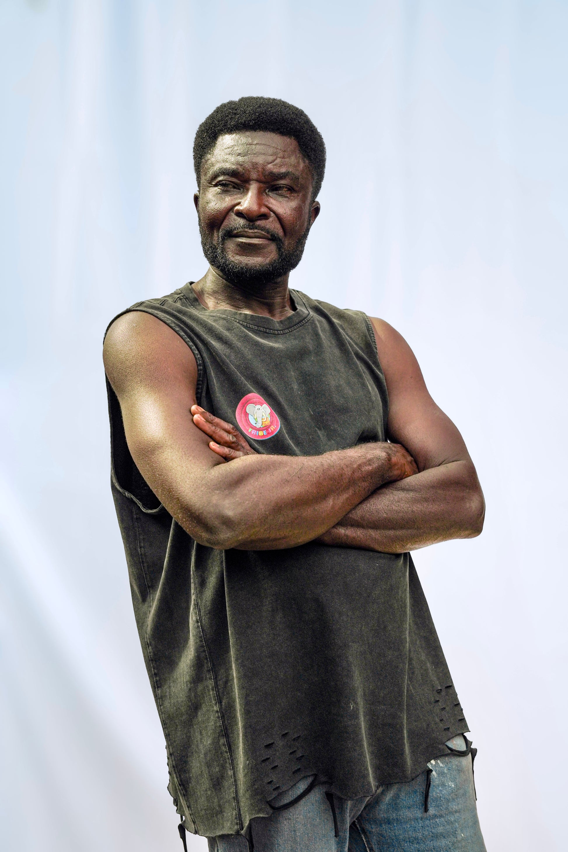 Raw-Hem Ashanti Folklore Tank Top