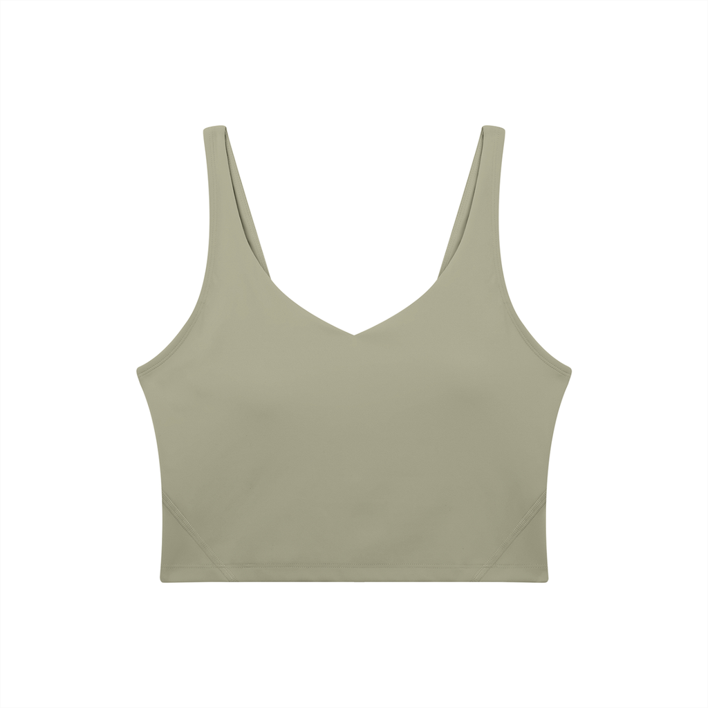 Light green tank top on a white background