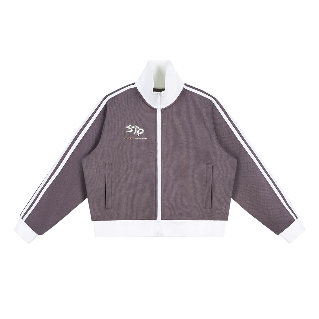 D-HI Cropped Puppy Love Fleece Track Jacket