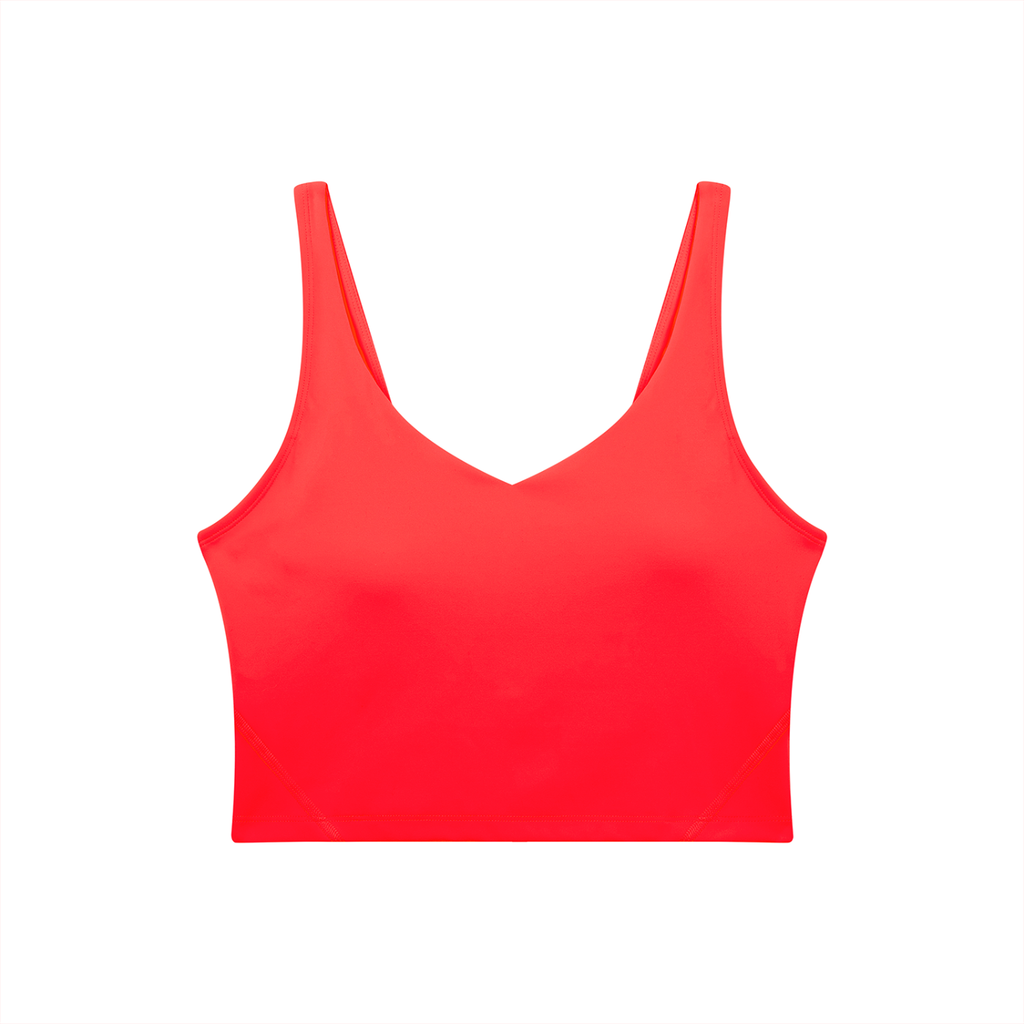 Red tank top on a white background
