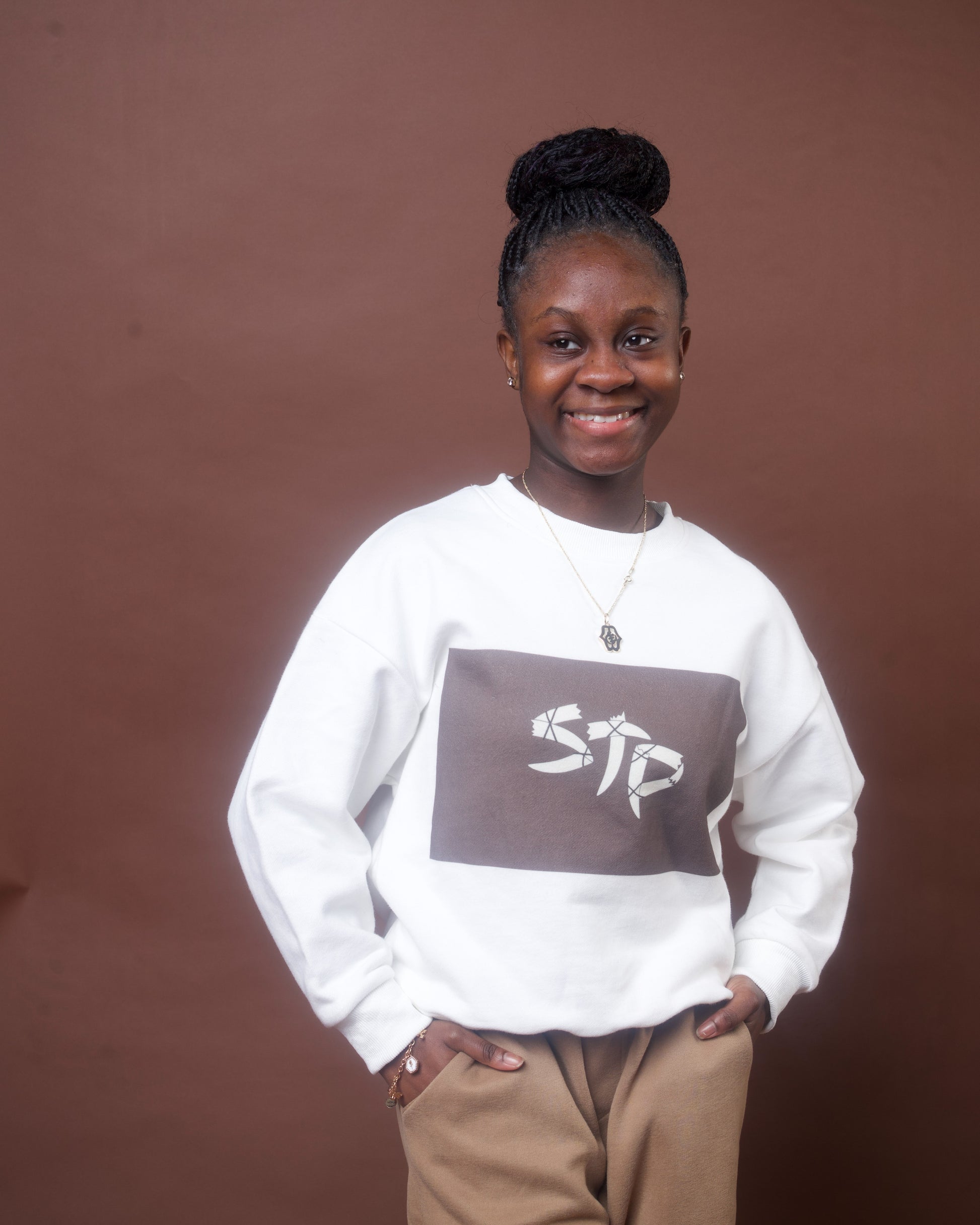 Brown Sugar Kids' Essential Fleece Sweatshirt