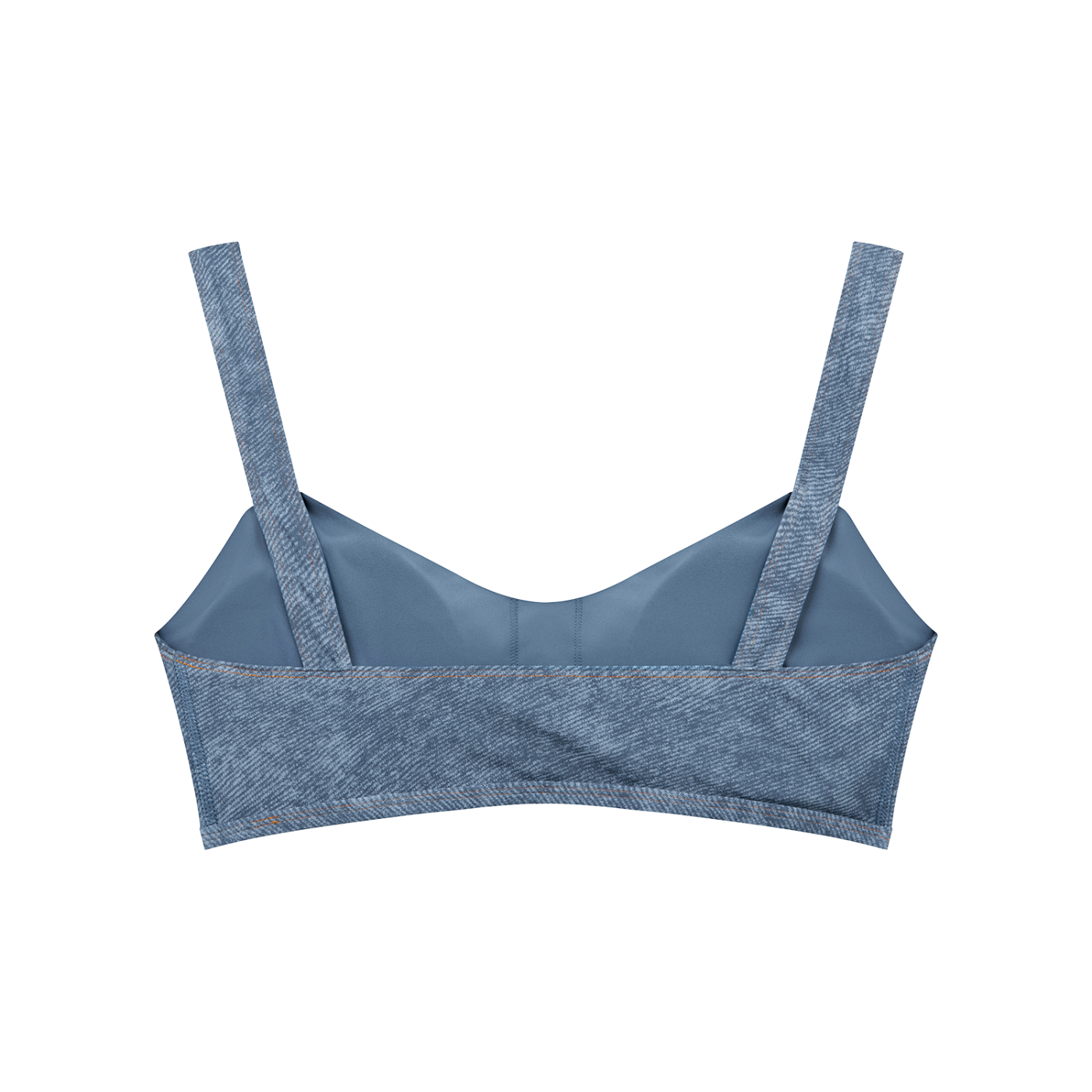 Women's Fine Faux Denim Sports Bra