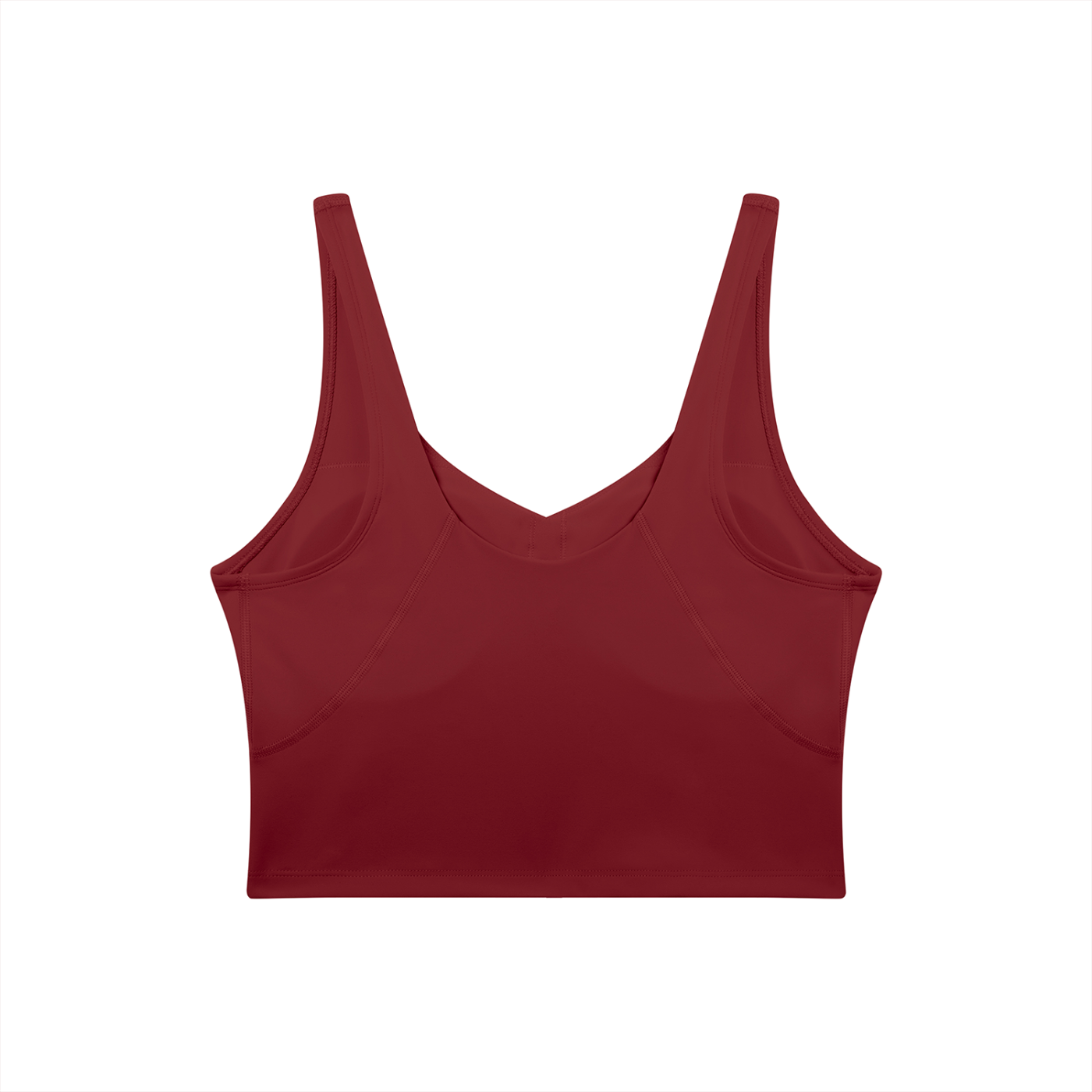 Red tank top on a white background