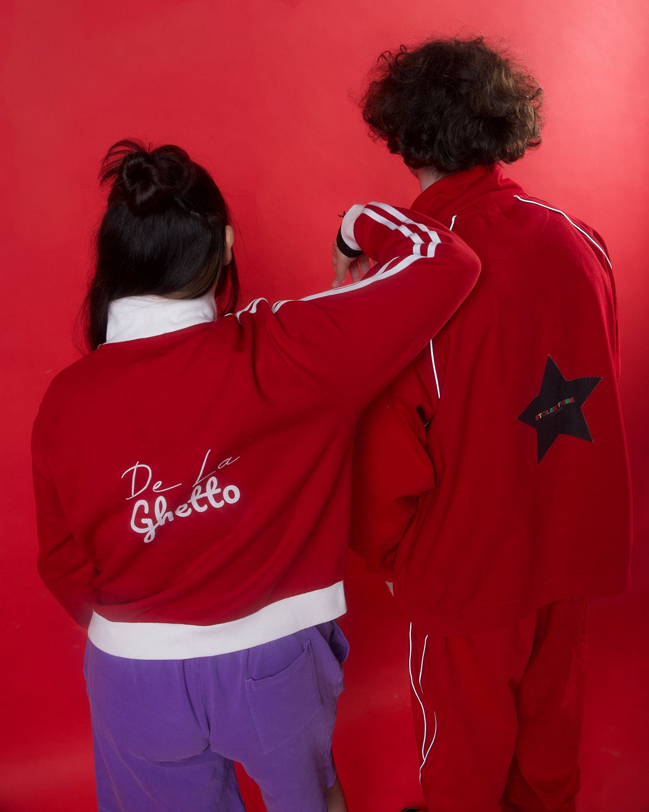 Cropped London Nights Fleece Track Jacket