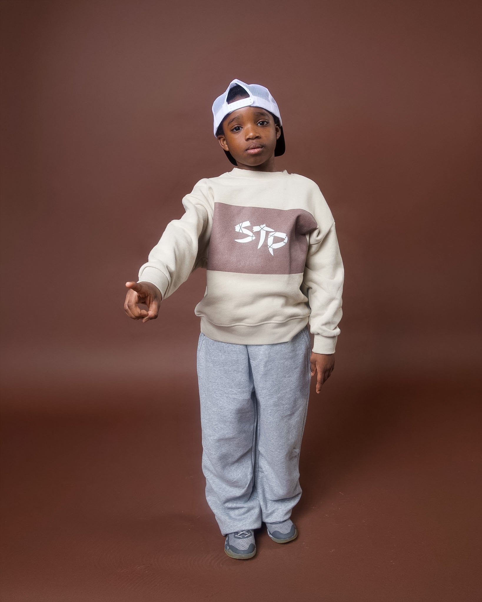Brown Sugar Kids' Essential Fleece Sweatshirt