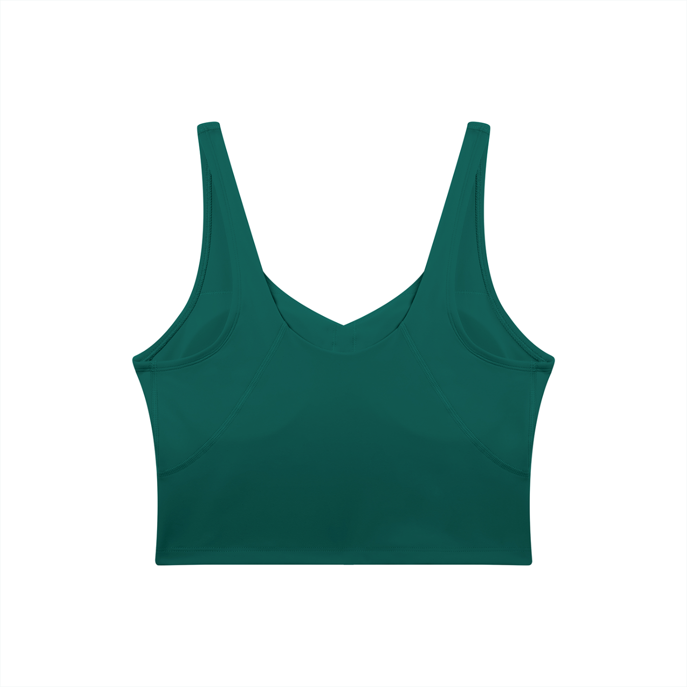 Green tank top on a white background