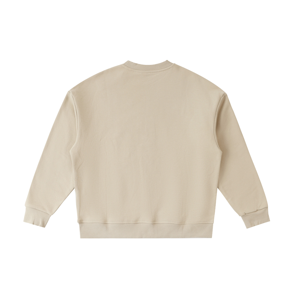 Beige sweatshirt on a white background