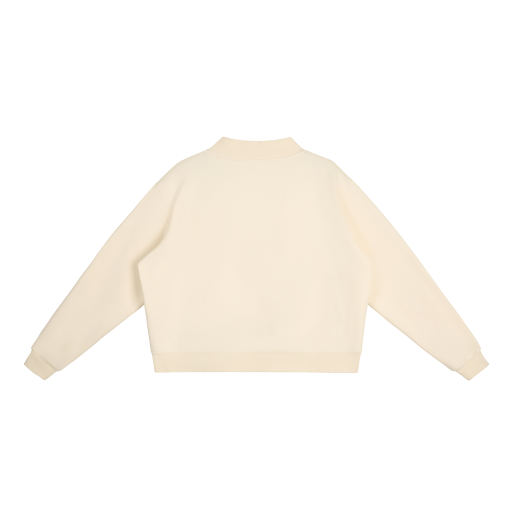 Beige sweater on a white background