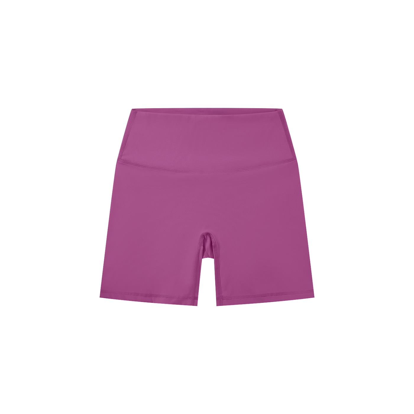Purple athletic shorts on a white background
