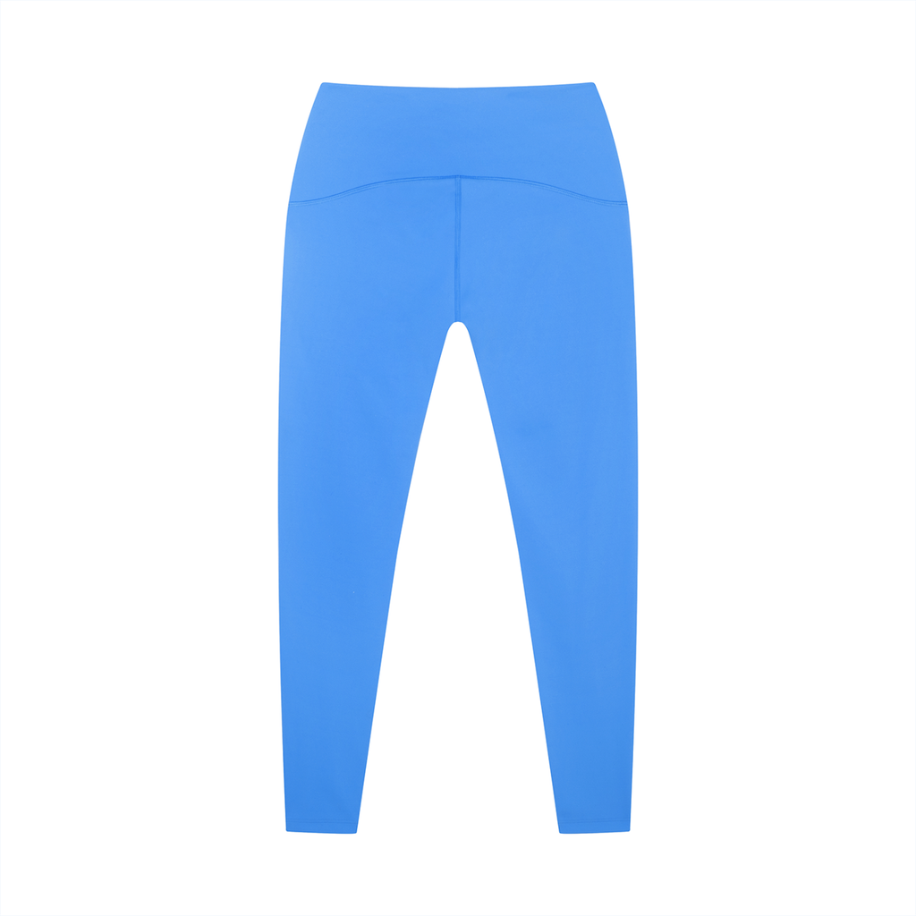Blue leggings on a white background