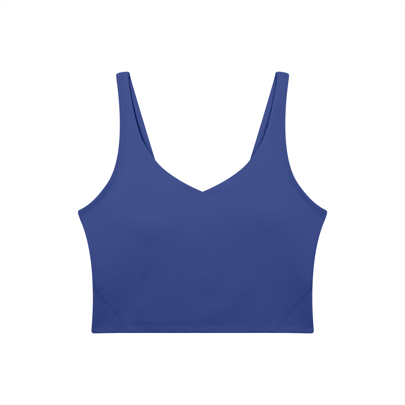 Blue tank top on a white background