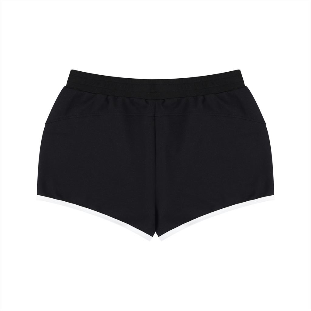 Black shorts on a white background