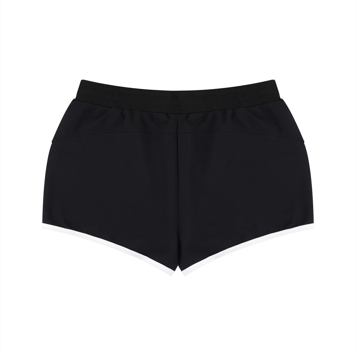 Black shorts on a white background