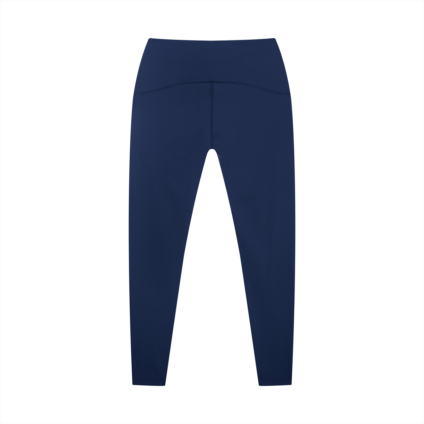 Navy blue leggings on a white background