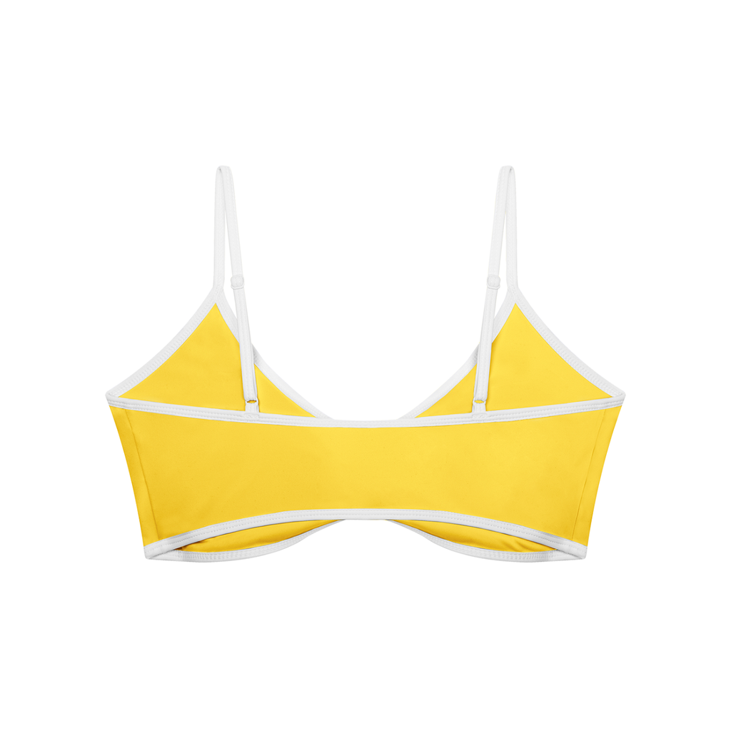 Women's Beauty Color Block Ruched V-Neck Sports Bra