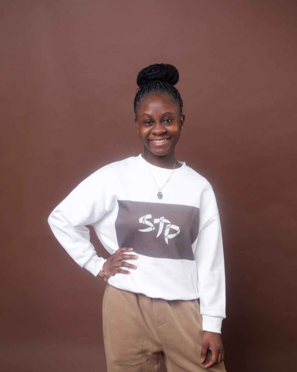 Brown Sugar Kids' Essential Fleece Sweatshirt