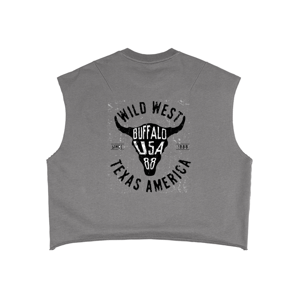 French Terry Boxy Texas Tank Top