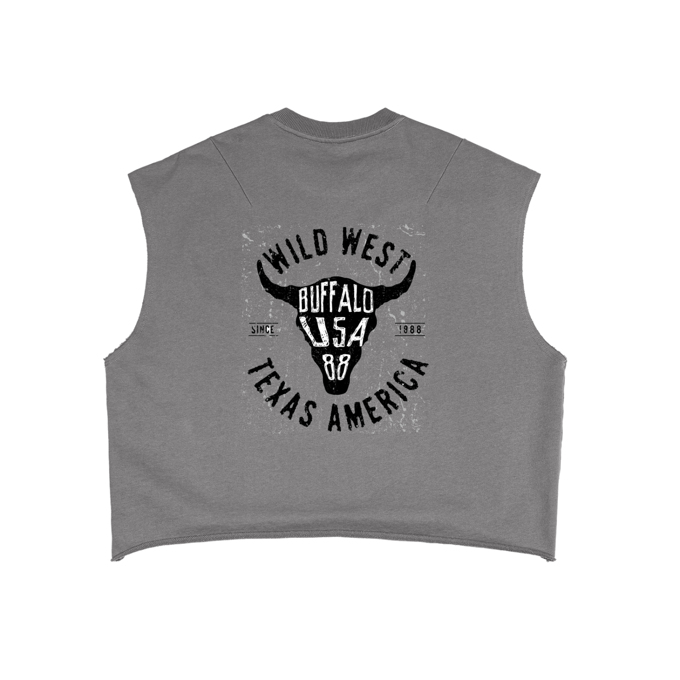 French Terry Boxy Texas Tank Top