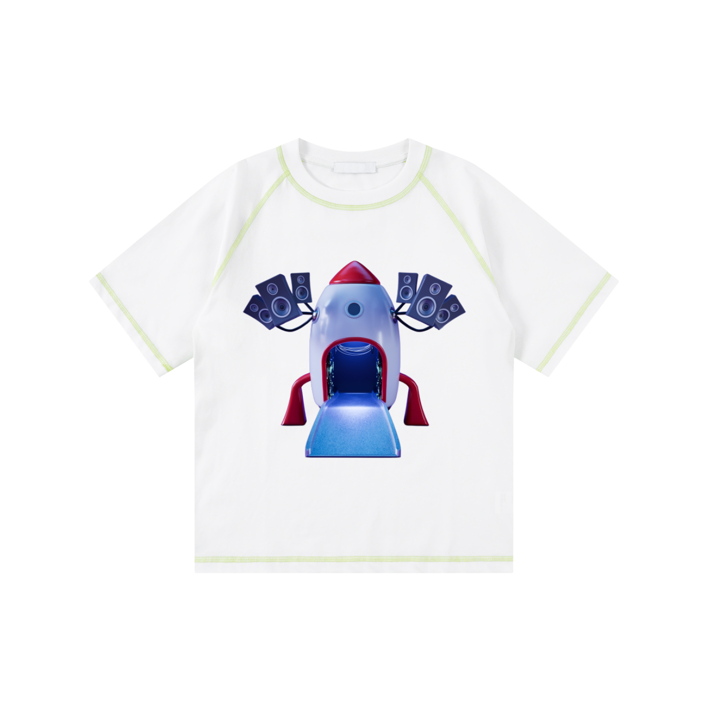 Loose Contrast-Stitched Last Rocket Kids' T-Shirt