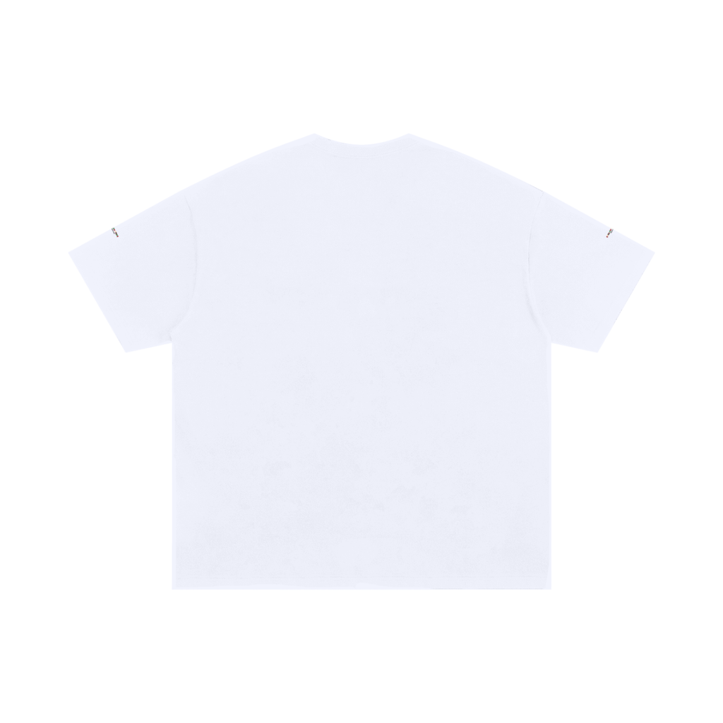Plain white t-shirt on a white background