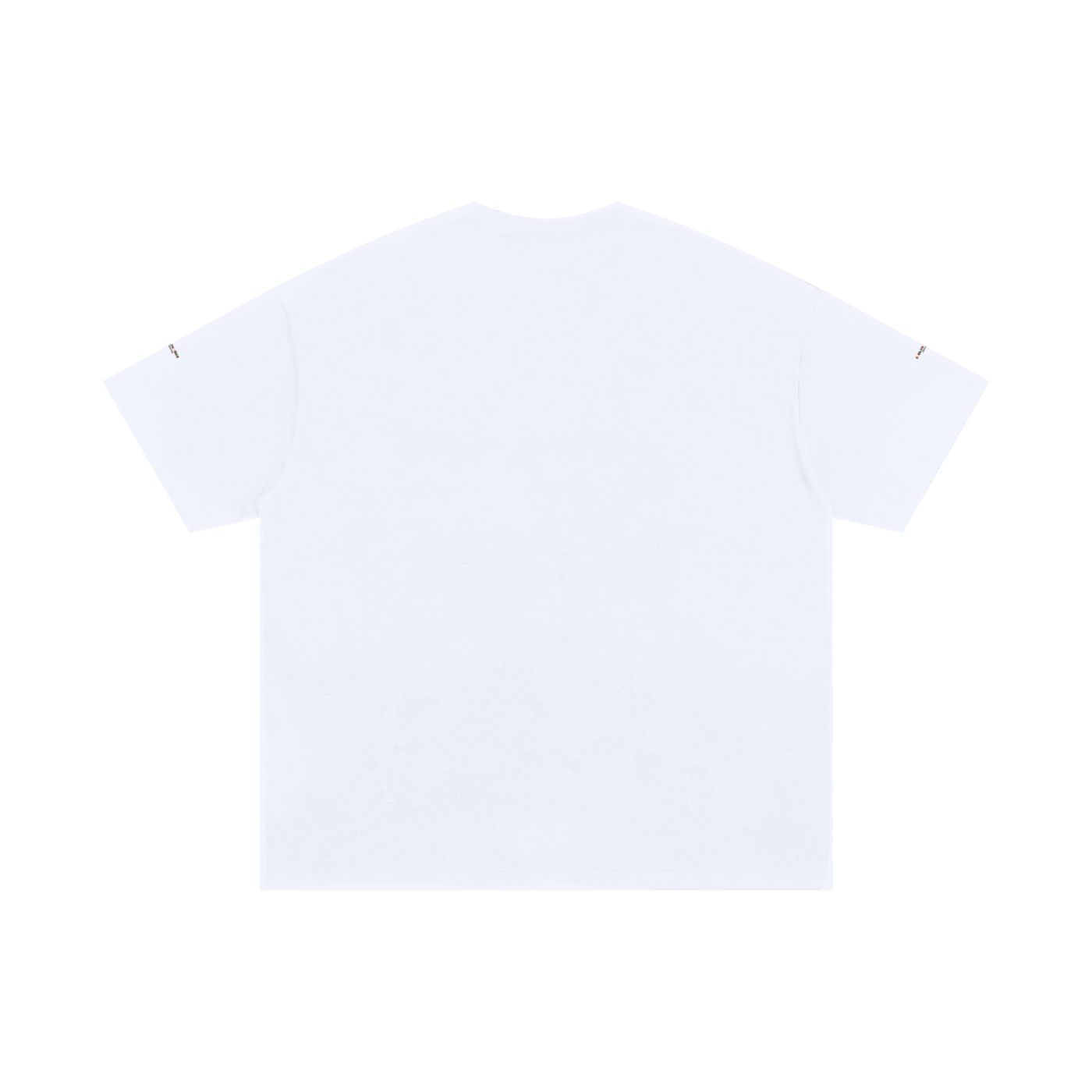 Plain white t-shirt on a white background