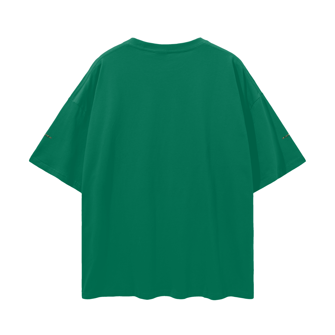 Green t-shirt on a white background