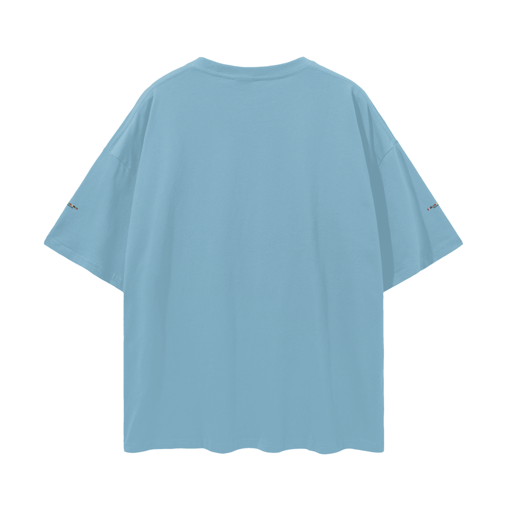 Light blue t-shirt on a white background