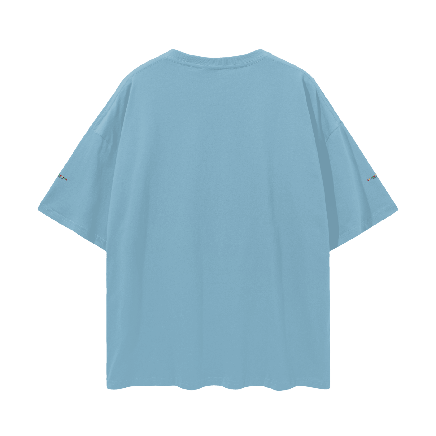 Light blue t-shirt on a white background