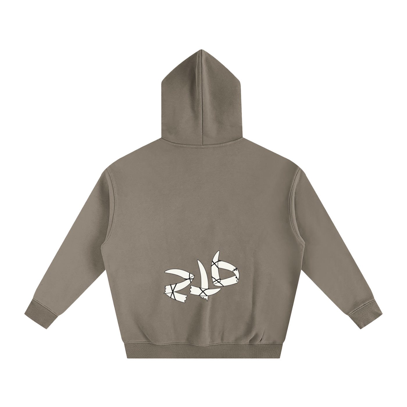 Oversize Ivory Fleece Hoodie