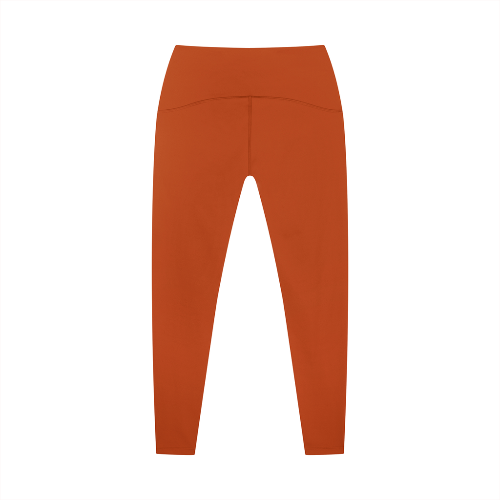 Orange leggings on a white background