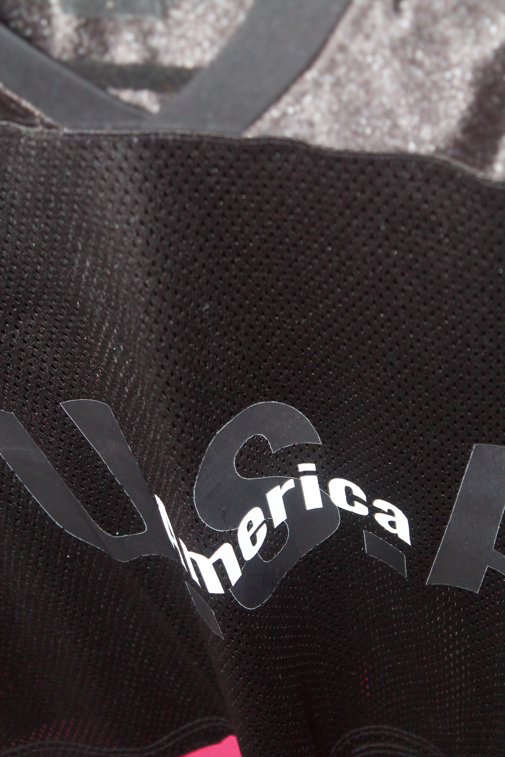 BlaKk America Taped Mesh Jersey T-Shirt