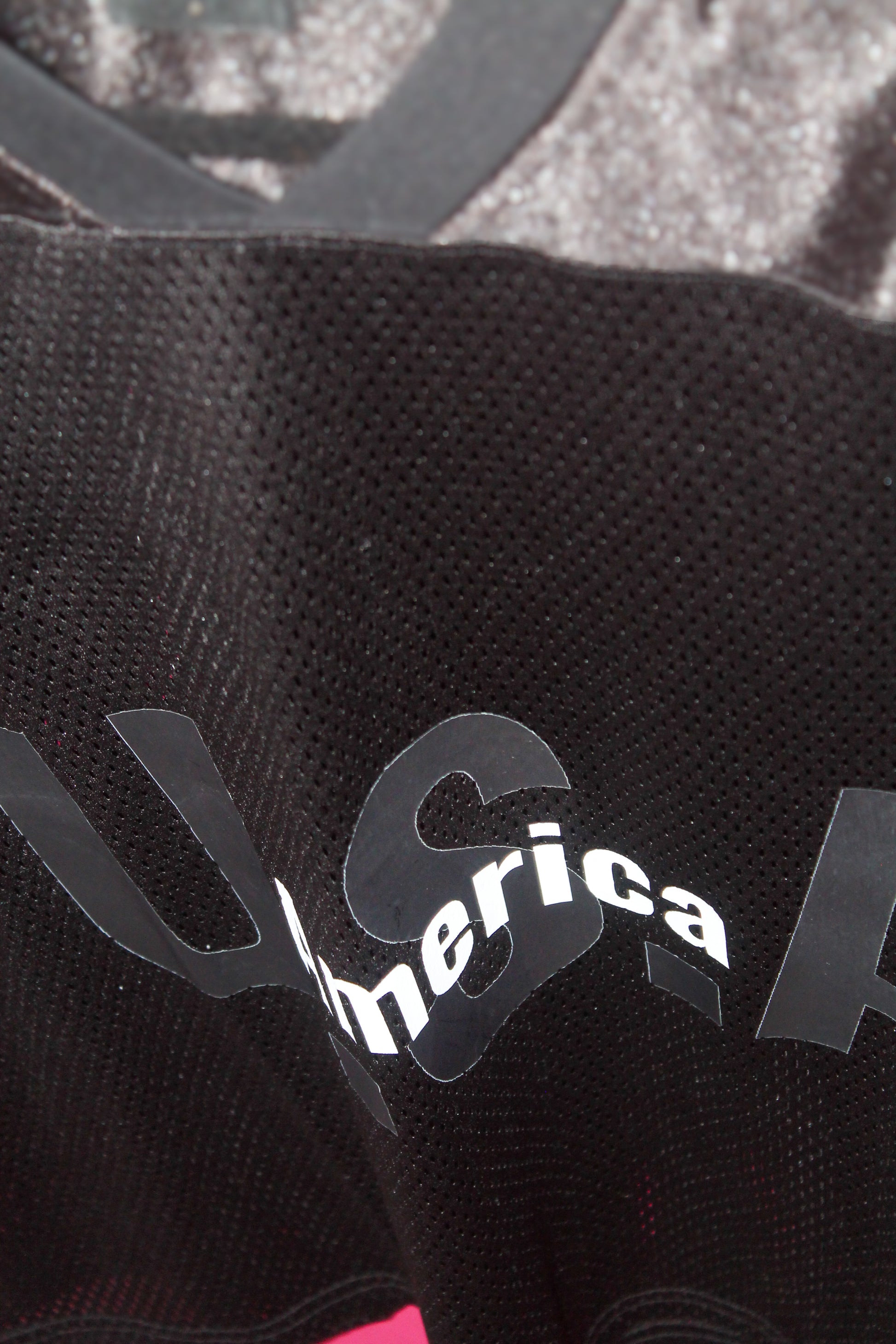 BlaKk America Taped Mesh Jersey T-Shirt