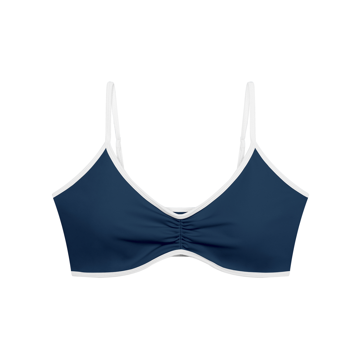 Women's Beauty Color Block Ruched V-Neck Sports Bra