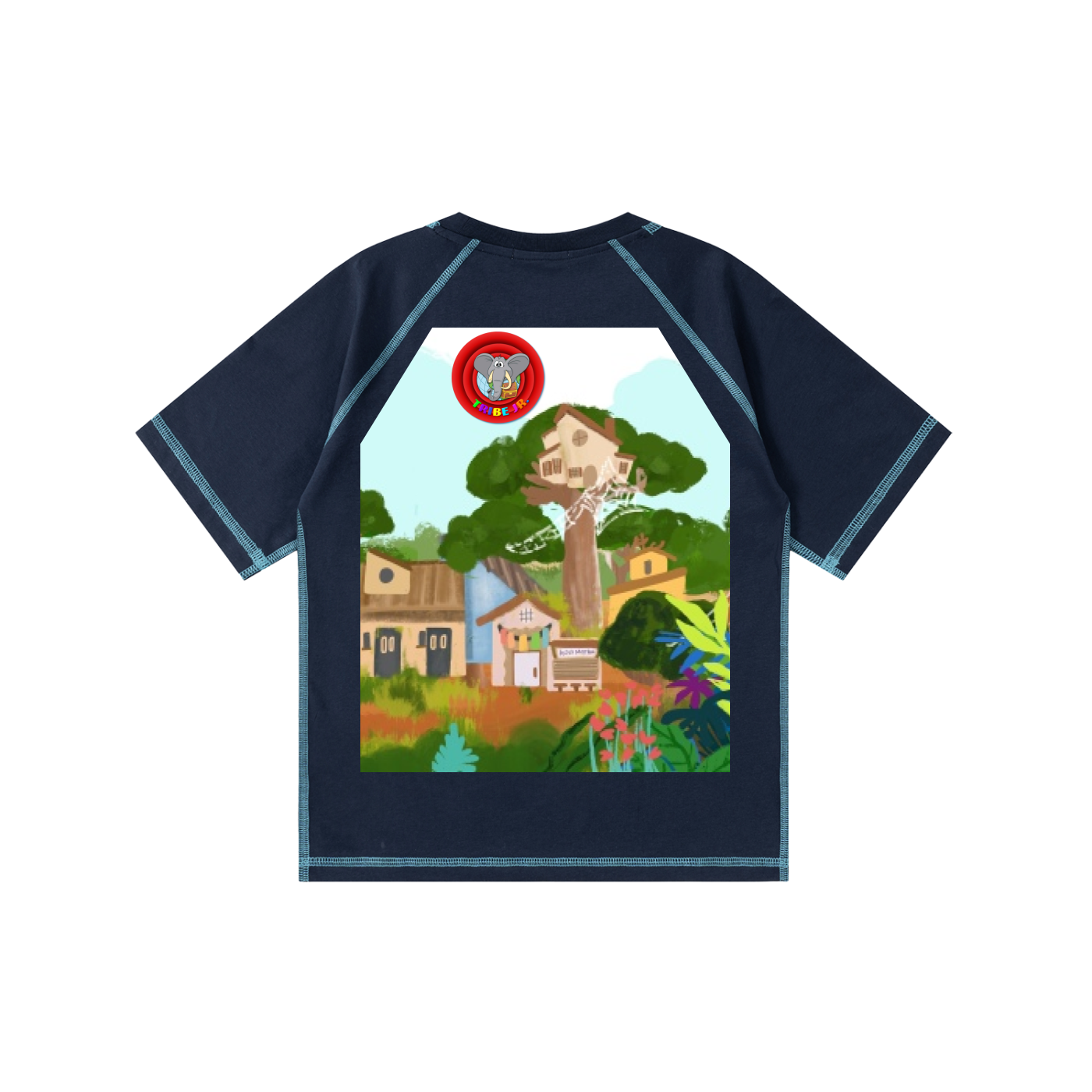 Loose Contrast-Stitched Last Rocket Kids' T-Shirt