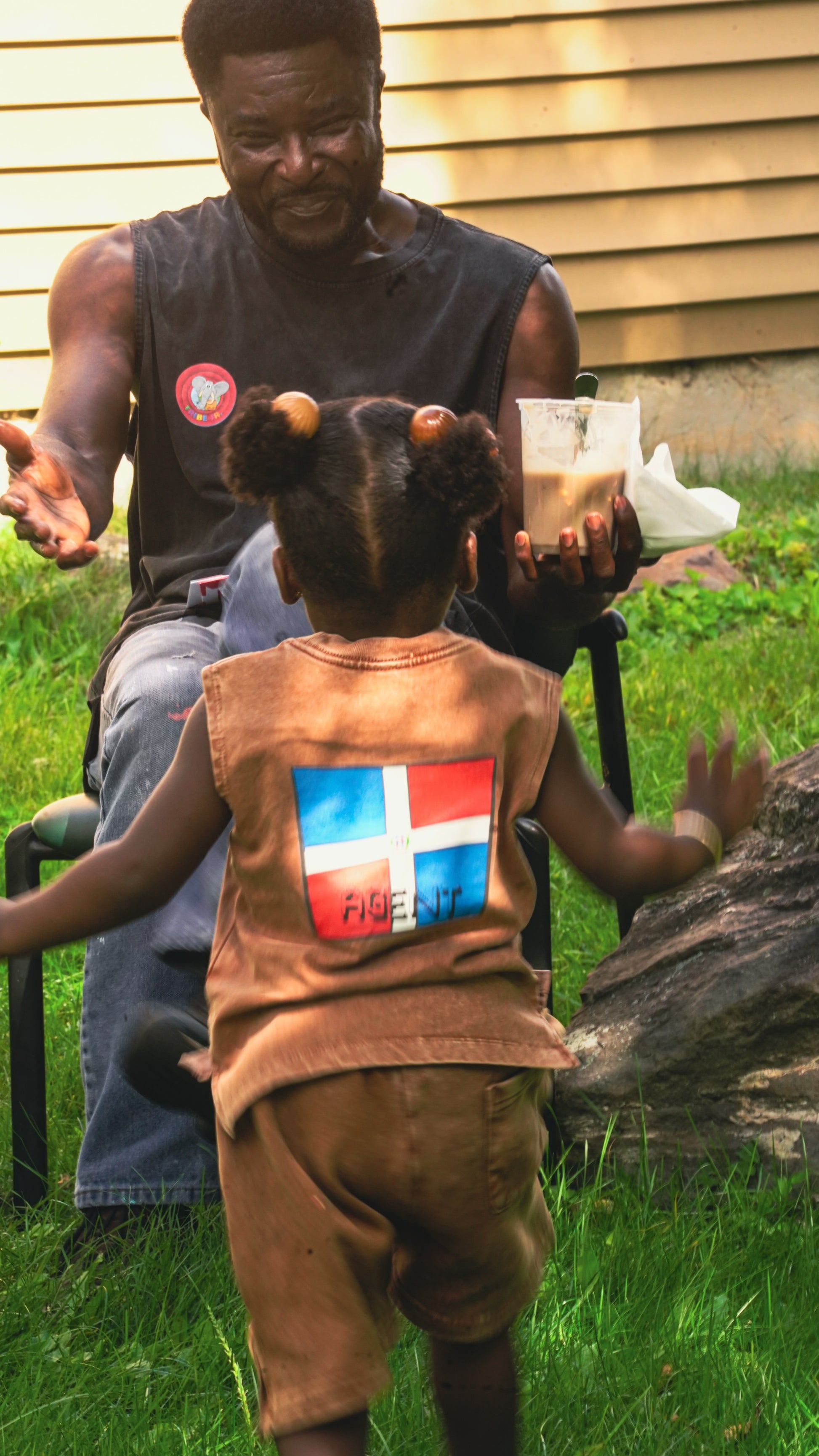 Tribe Jr Dominican kids Snow Washed Tank Top