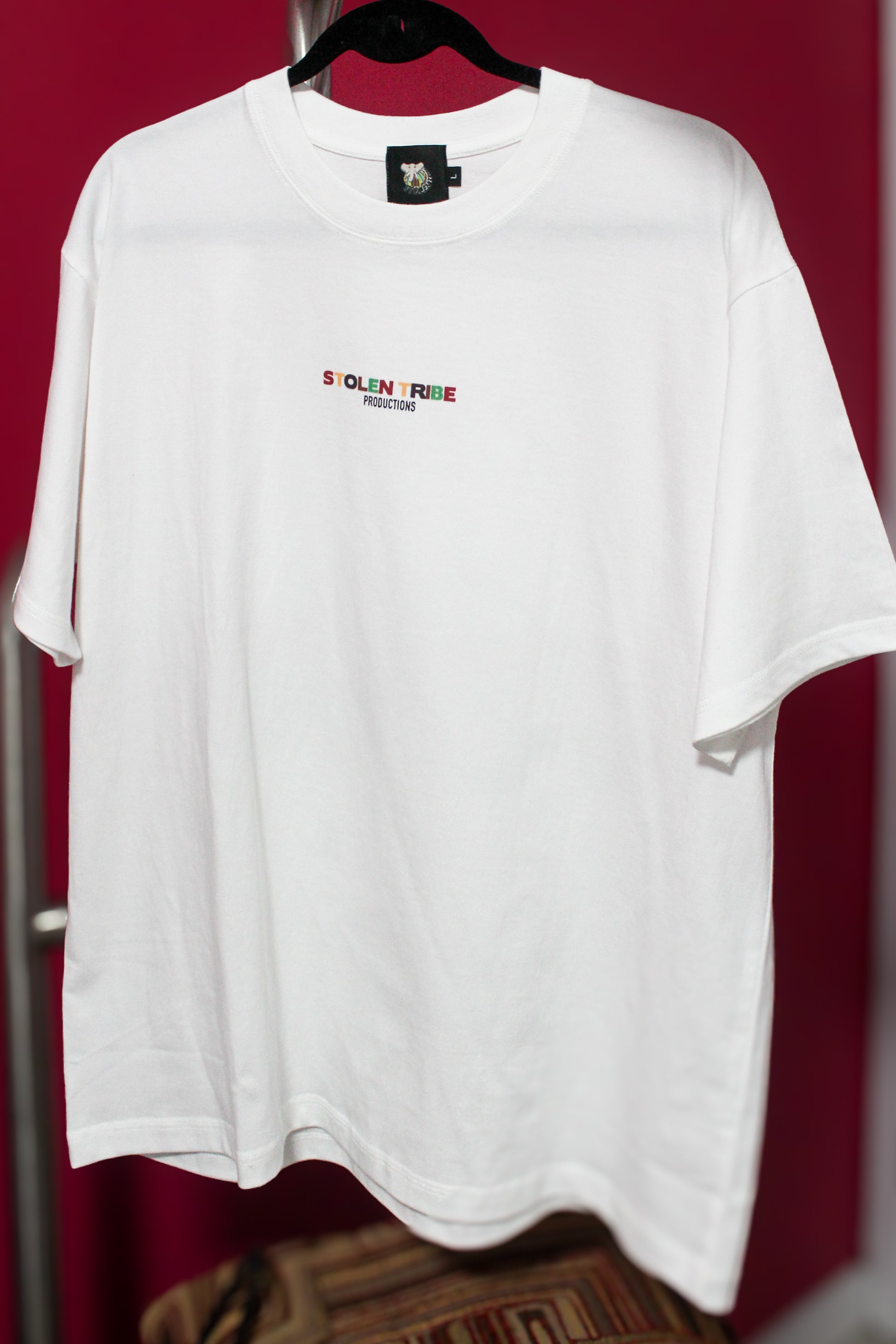 Drop Shoulder Stolen Ivory Trucker T-Shirt