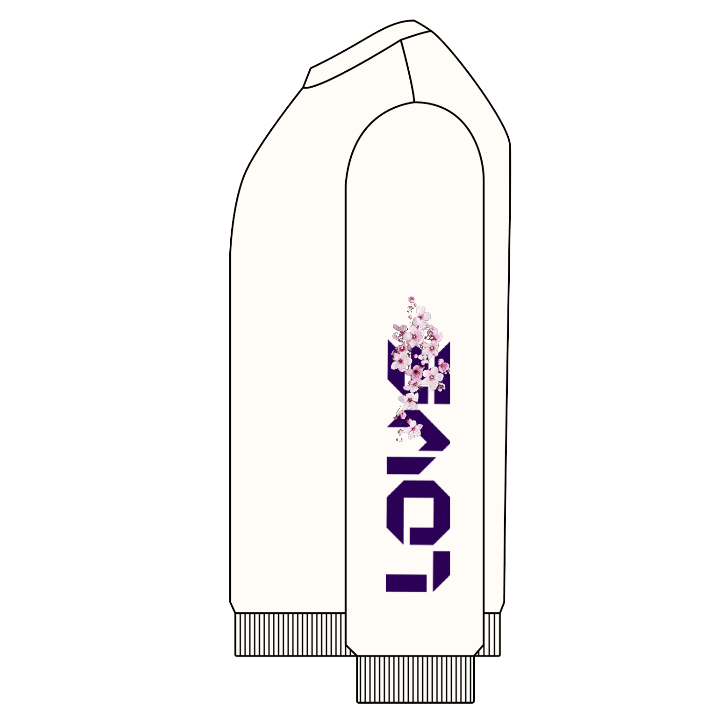 a product with floral design and 'LOVE' text on a white background
