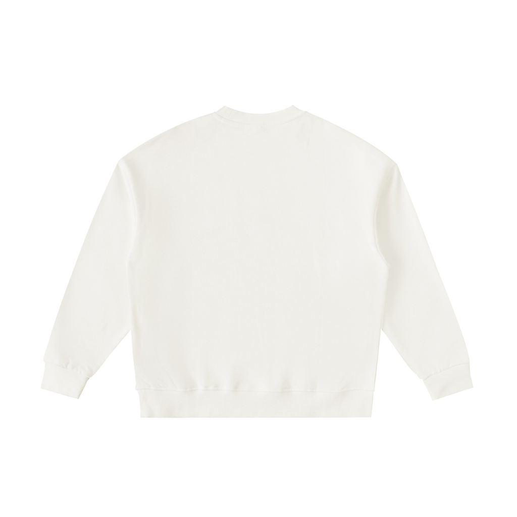 White cropped sweater on a white background