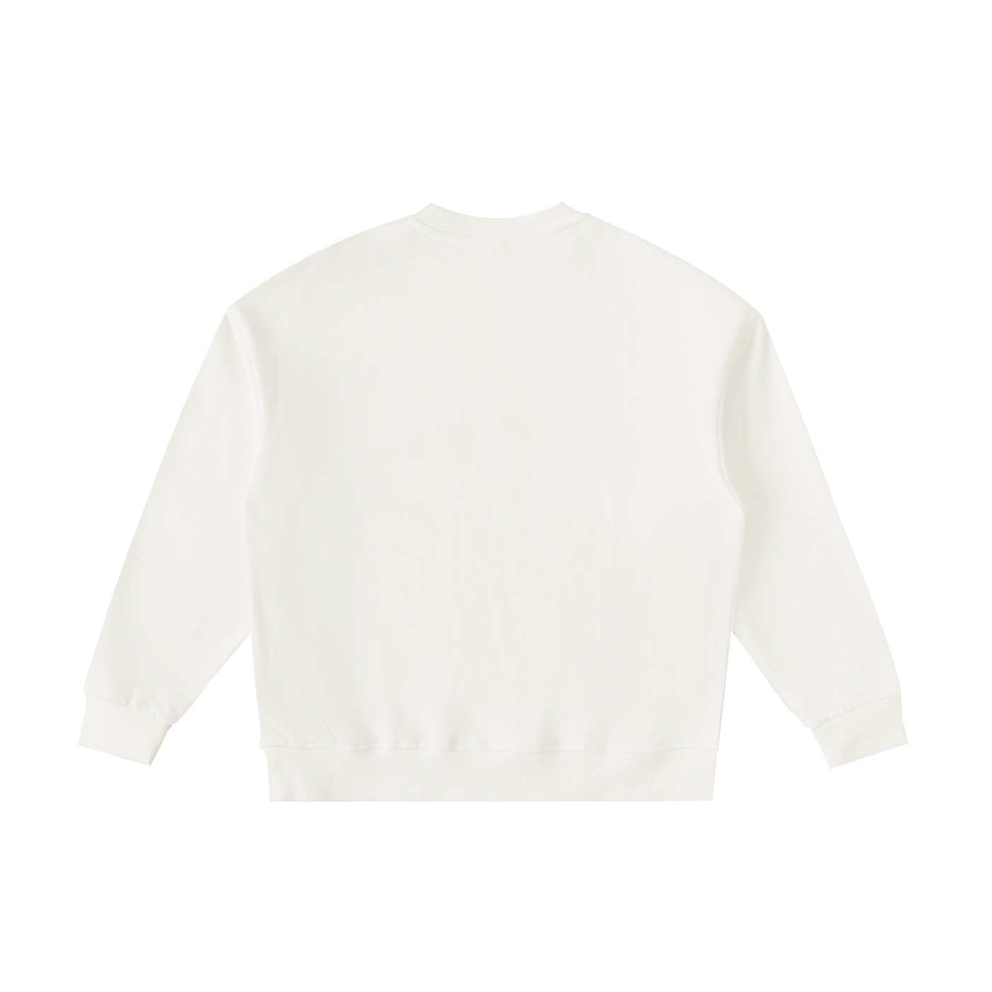 White cropped sweater on a white background