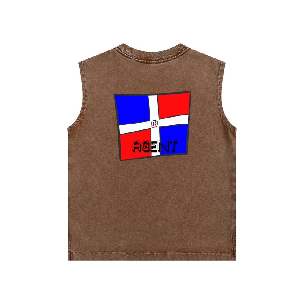 Tribe Jr Dominican kids Snow Washed Tank Top