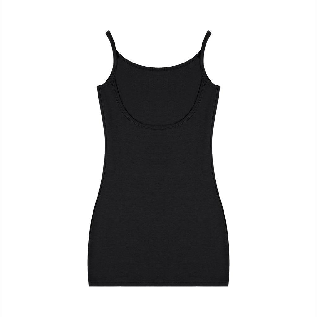 Black tank top on a white background