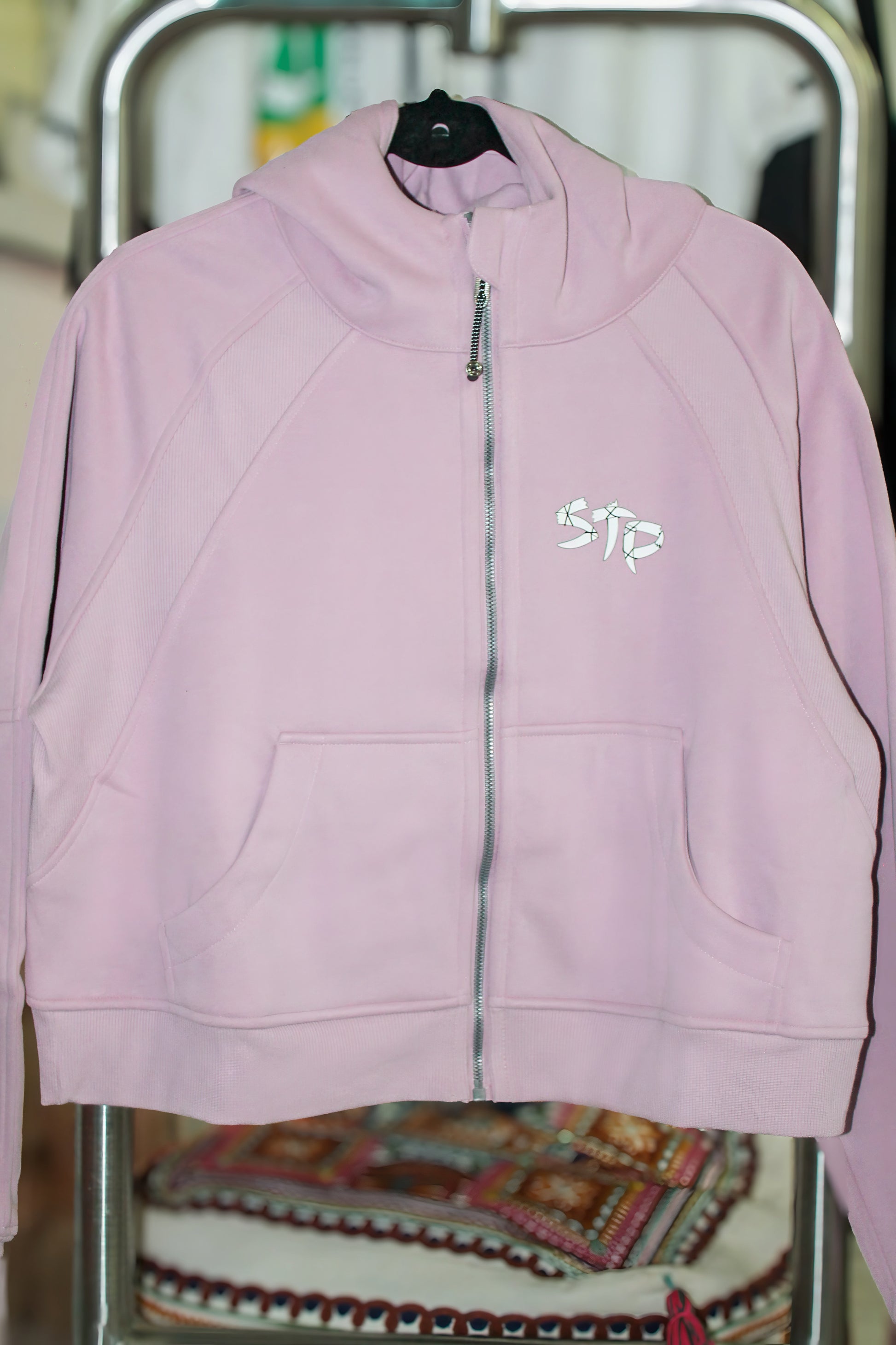 Cropped STP Crew Zip-Through Hoodie