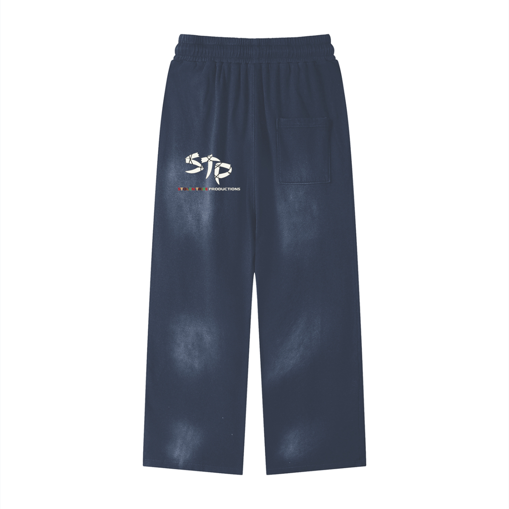 Effortless Athleisure Pure Cotton Handcrafted Monkey Wash Loose fit Sweatpants
