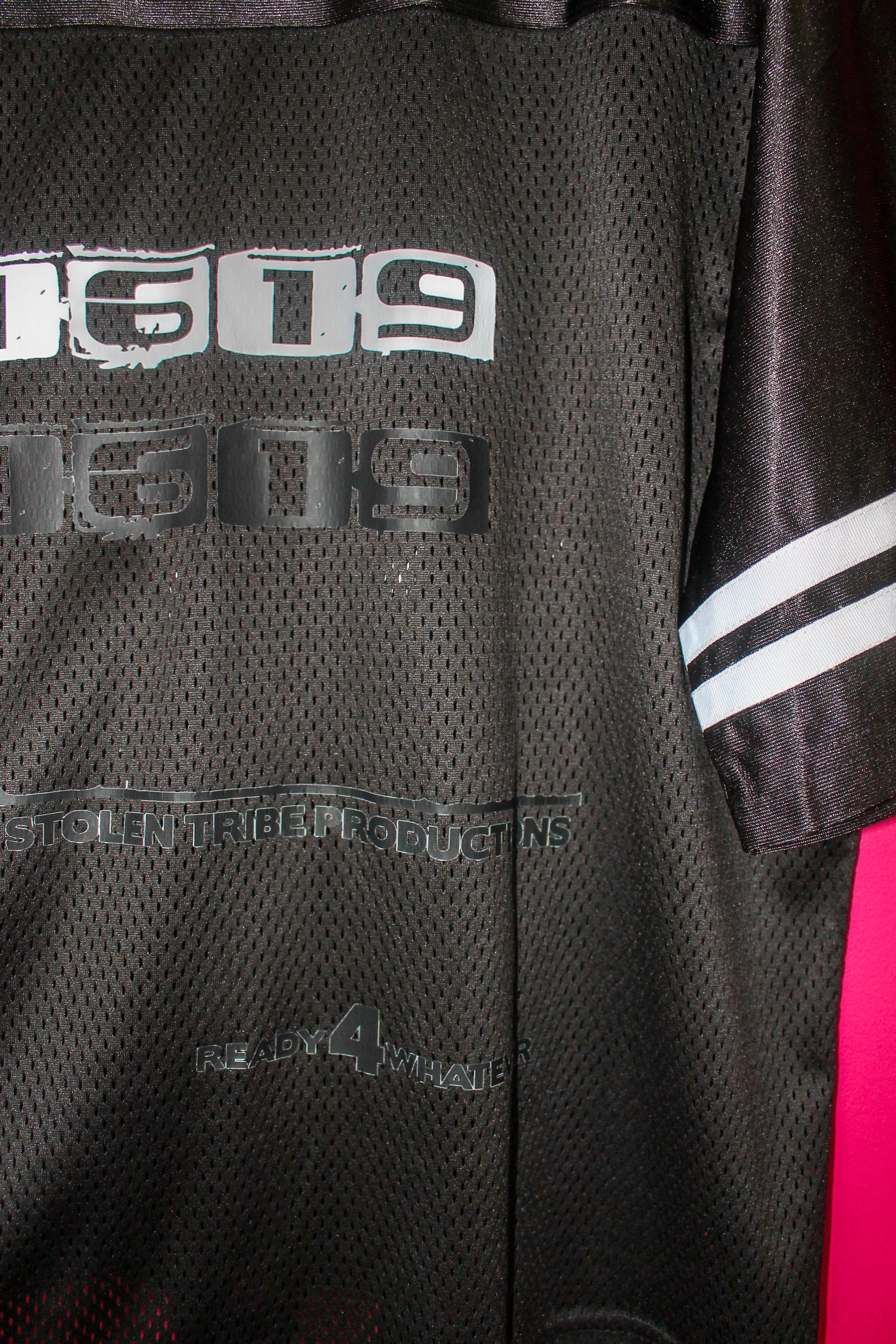 BlaKk America Taped Mesh Jersey T-Shirt