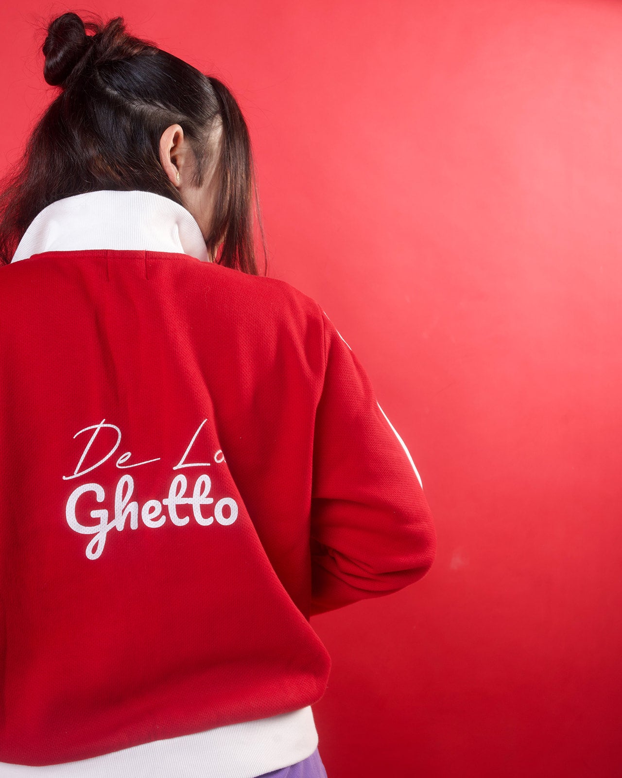 Cropped London Nights Fleece Track Jacket