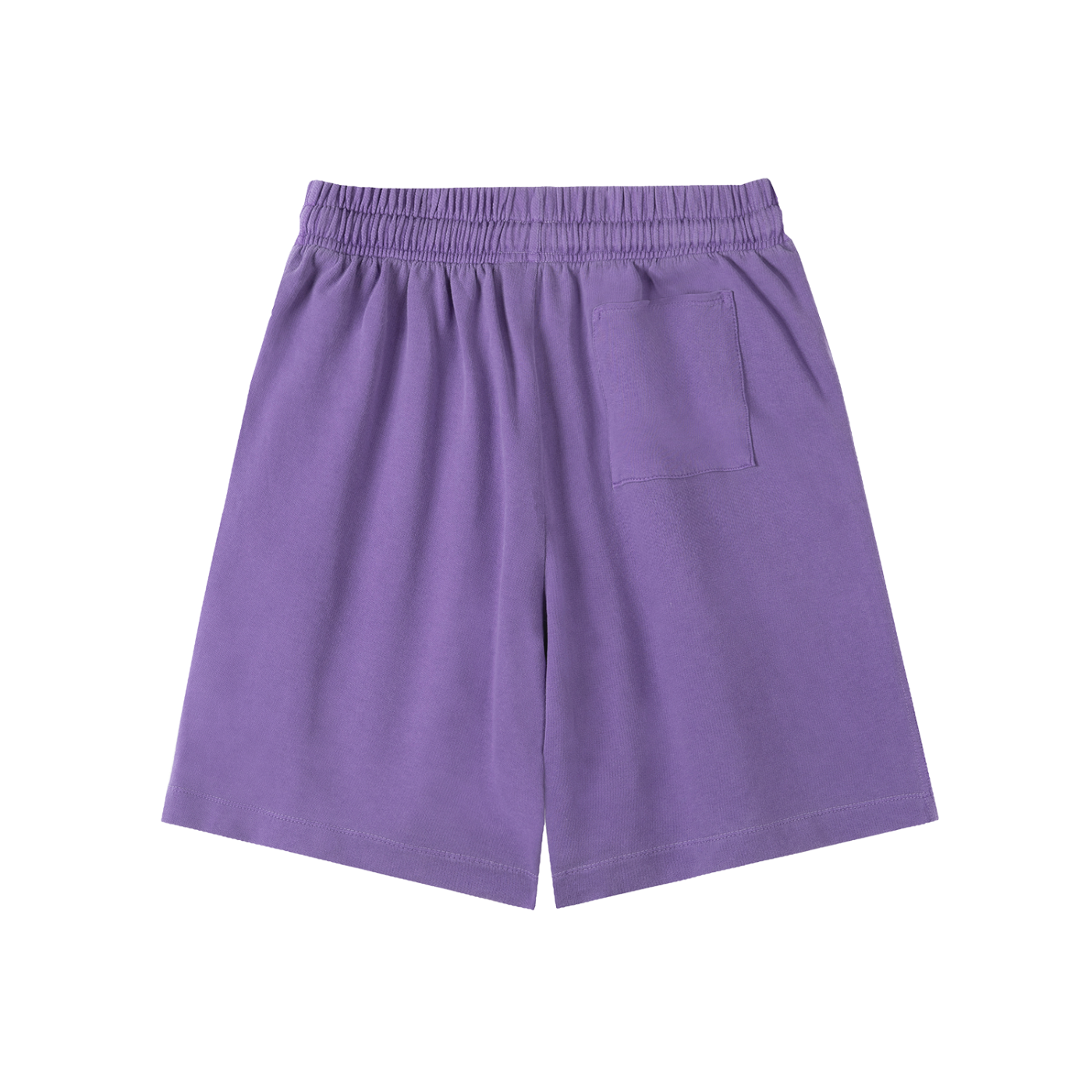 Purple shorts on a white background
