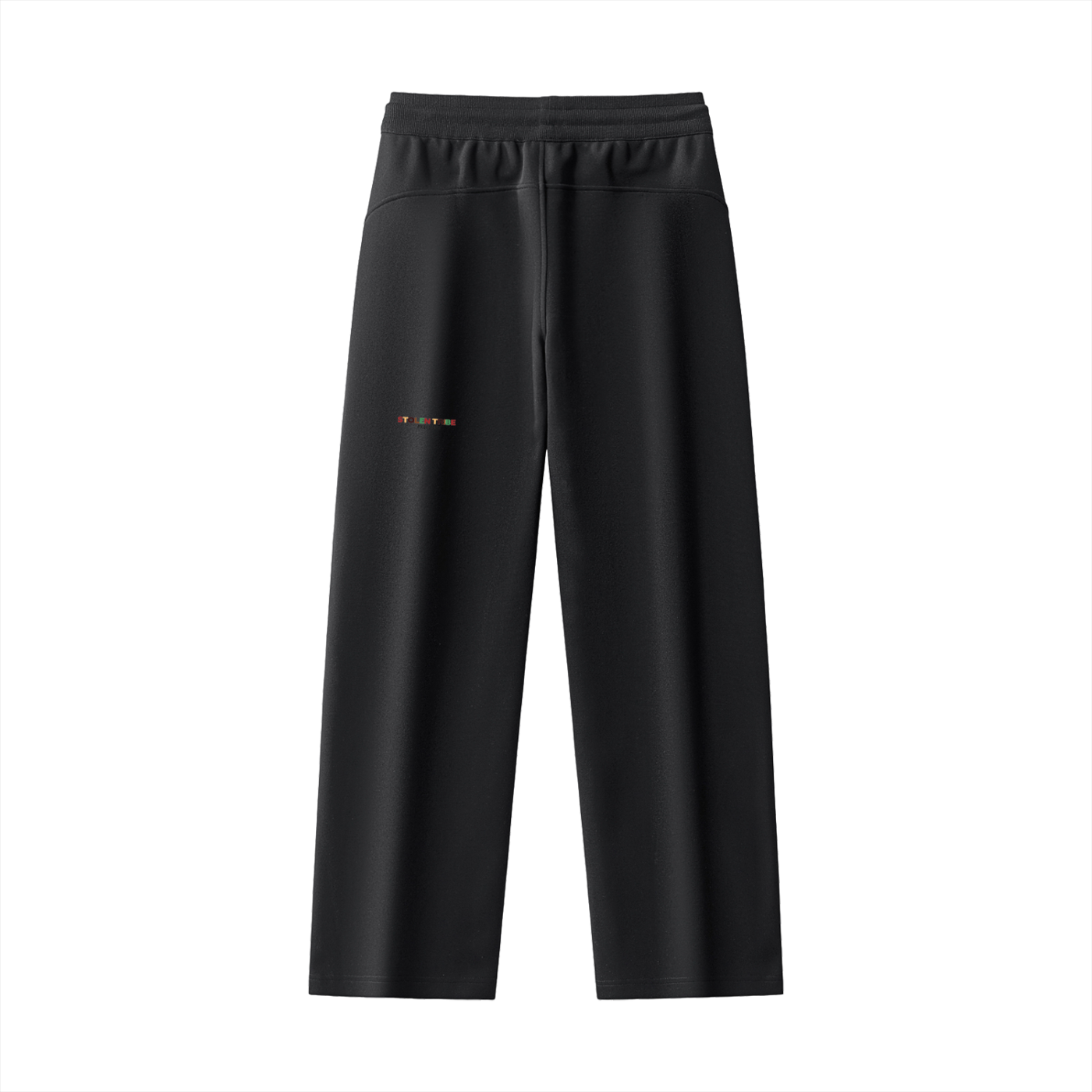 Black pants on a white background
