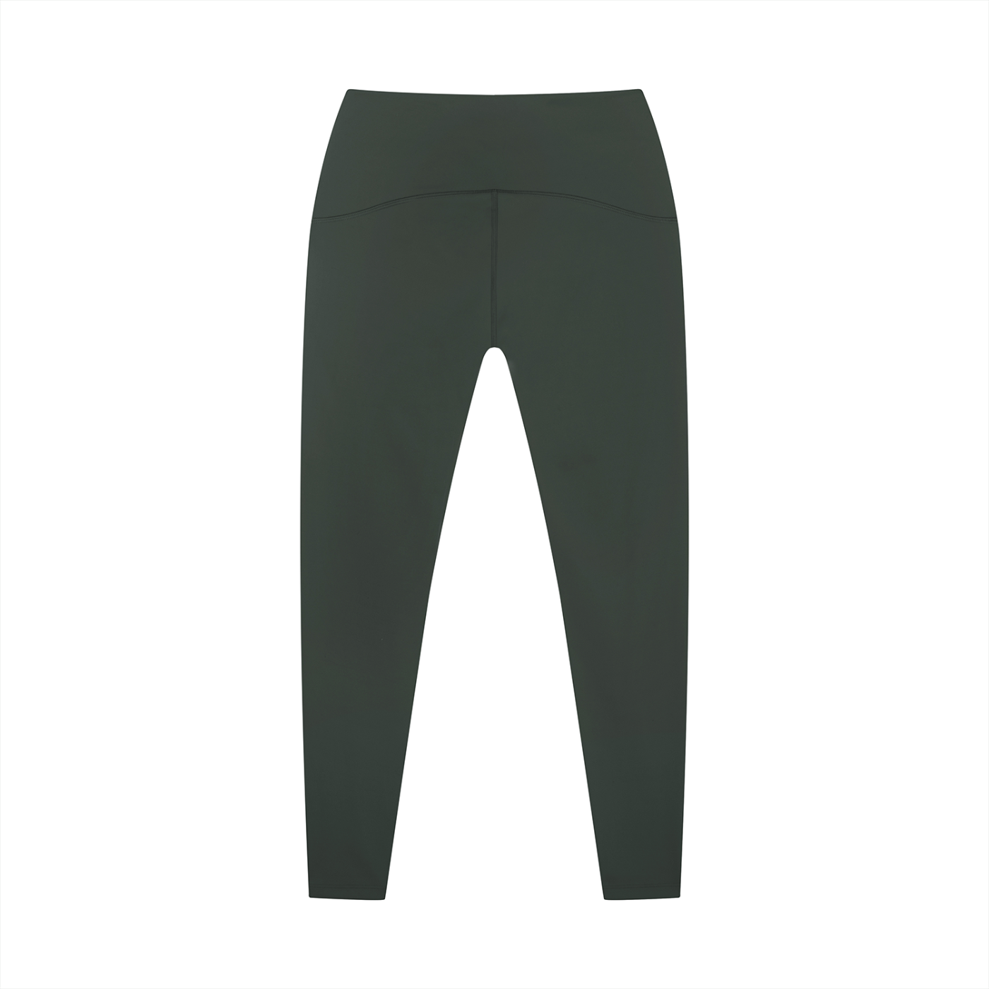 Dark green leggings on a white background